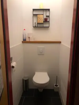 Ein Badezimmer in der Unterkunft Ferienwohnung Alexanderhof