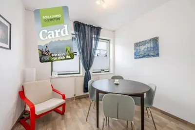 Ein Sitzbereich in der Unterkunft City Base Schladming - by myNests