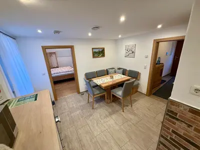 Ein Bett oder Betten in einem Zimmer der Unterkunft Ferienwohnung Strick