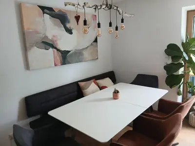 Ein Sitzbereich in der Unterkunft Holiday Home Schönes Ferienhaus by Interhome