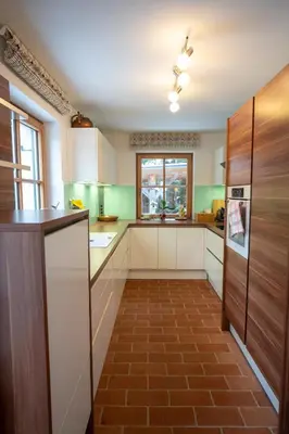 Küche/Küchenzeile in der Unterkunft Chalet Bergnest Grundlsee