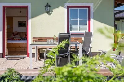 Ein Garten an der Unterkunft Appartement Greti
