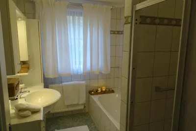 Ein Badezimmer in der Unterkunft Ferienwohnung Grünwald