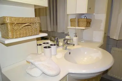 Ein Badezimmer in der Unterkunft Ferienwohnung Grünwald