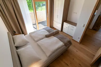 Ein Sitzbereich in der Unterkunft Apartments Waldrand - Fink 6 - by myNests