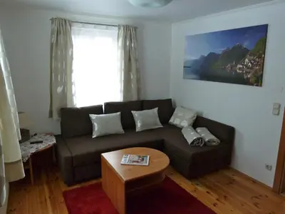 Ein Sitzbereich in der Unterkunft Haus Salzberg