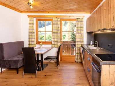 Küche/Küchenzeile in der Unterkunft Glonerbauer Apartment