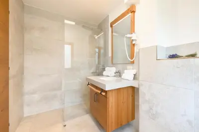 Ein Badezimmer in der Unterkunft Stockhambauer