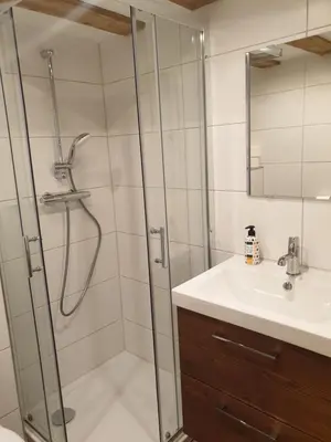 Ein Badezimmer in der Unterkunft Attwengerhof