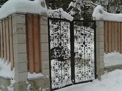 Altes Forsthaus am Bach im Winter