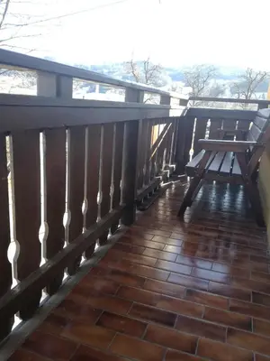 Ein Balkon oder eine Terrasse in der Unterkunft Landgasthof zum Betenmacher