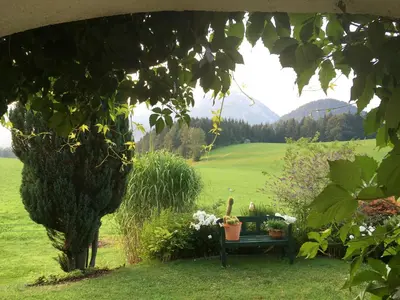 Ein Garten an der Unterkunft Haus Brandstaetter