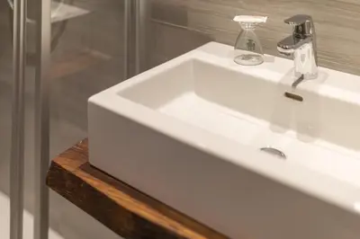 Ein Badezimmer in der Unterkunft Hotel Rösslhof