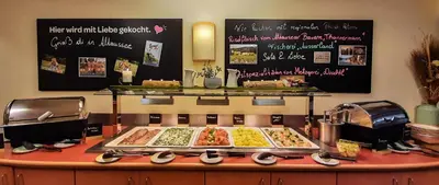 Essen im Hotel oder in der Nähe