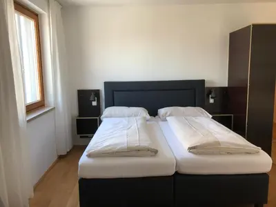 Ein Bett oder Betten in einem Zimmer der Unterkunft Seehaus Familie Leifer