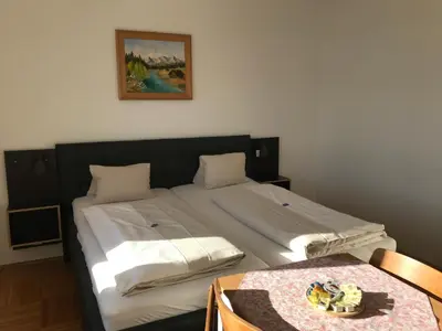 Ein Bett oder Betten in einem Zimmer der Unterkunft Seehaus Familie Leifer