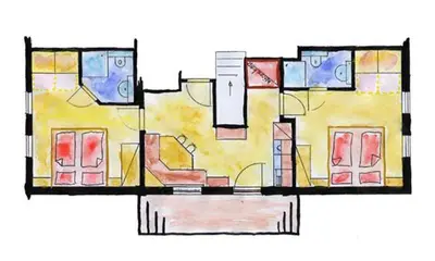 Grundriss der Unterkunft Hacklbauer