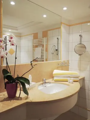 Ein Badezimmer in der Unterkunft Hotel Binggl