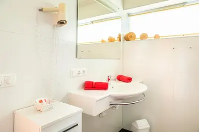 Ein Badezimmer in der Unterkunft Ferienanlage Reithof
