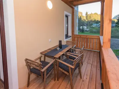 Ein Balkon oder eine Terrasse in der Unterkunft Apartment Angerer Bad Aussee