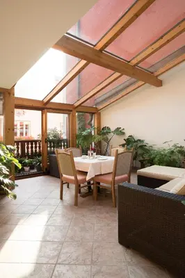 Ein Sitzbereich in der Unterkunft Fürbaß Haus