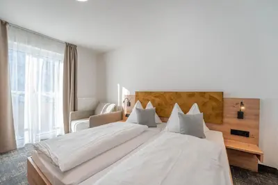 Ein Bett oder Betten in einem Zimmer der Unterkunft Hotel Solaria
