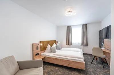 Ein Bett oder Betten in einem Zimmer der Unterkunft Hotel Solaria