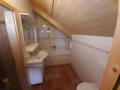 Ein Badezimmer in der Unterkunft Panorama-Chalet Alpenglöckchen