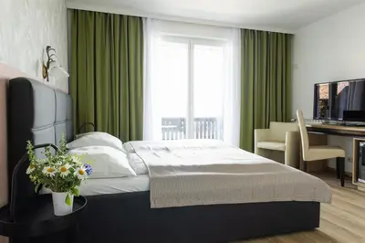 Ein Bett oder Betten in einem Zimmer der Unterkunft Litzlberger Keller am Attersee