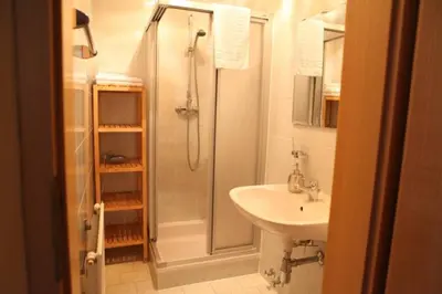 Ein Badezimmer in der Unterkunft Rosenhof