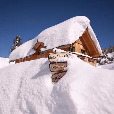 AlpenParks Hagan Lodge Altaussee im Winter