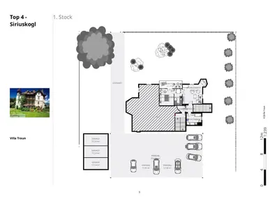 Grundriss der Unterkunft Villa Traun