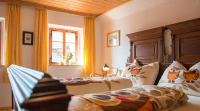 Ein Bett oder Betten in einem Zimmer der Unterkunft Salzhaus