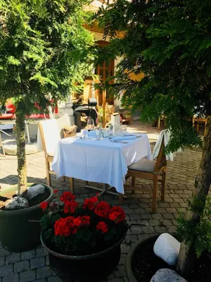 Ein Garten an der Unterkunft Scheffer's Hotel
