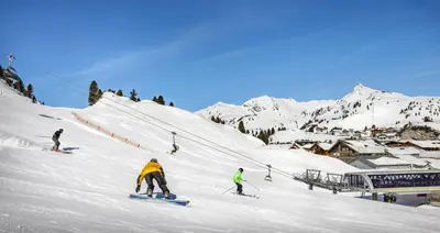 Skifahren im Hotel oder in der Nähe