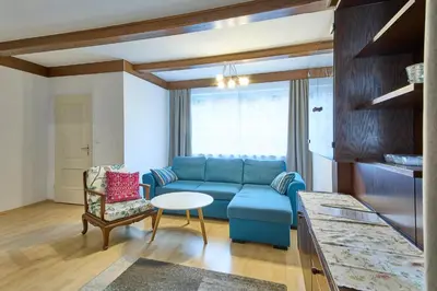 Ein Sitzbereich in der Unterkunft Ferienwohnung Brigitte