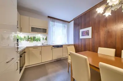 Küche/Küchenzeile in der Unterkunft Ferienwohnung Brigitte