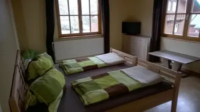 Ein Bett oder Betten in einem Zimmer der Unterkunft Holiday House Spanner
