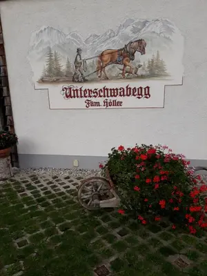 Ein Zertifikat, Auszeichnung, Logo oder anderes Dokument, das in der Unterkunft Unterschwabegghof ausgestellt ist