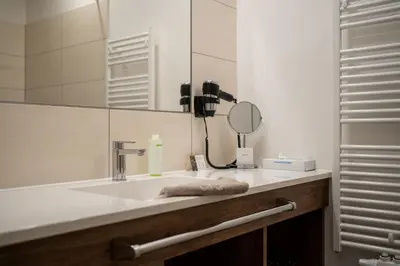 Ein Badezimmer in der Unterkunft Landhotel Berger