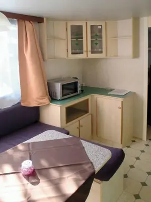 Küche/Küchenzeile in der Unterkunft Victoria Camping Bella Austria