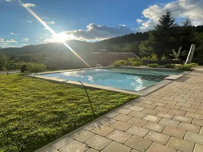 Der Swimmingpool an oder in der Nähe von Chalet in Wagrain near Ski Lift