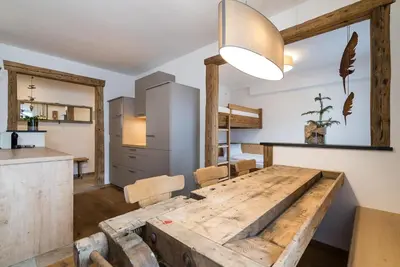 Ein Sitzbereich in der Unterkunft Appartement Wiederkehr