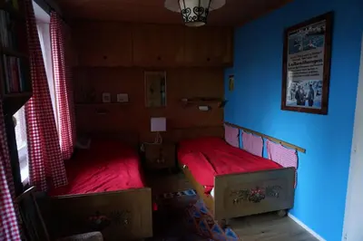 Ein Bett oder Betten in einem Zimmer der Unterkunft Haus Sonnenalm