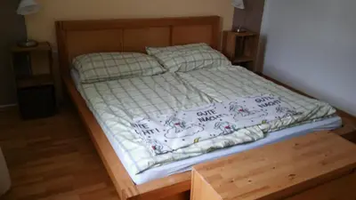 Ein Bett oder Betten in einem Zimmer der Unterkunft Ferienhaus Tüchler