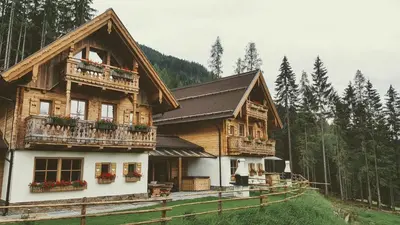 Naturlandschaft in der Nähe des Chalets