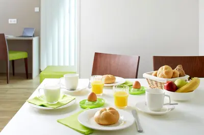 Essen im Aparthotel oder in der Nähe
