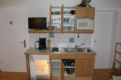Küche/Küchenzeile in der Unterkunft Gästeappartement Erlbacher Richard