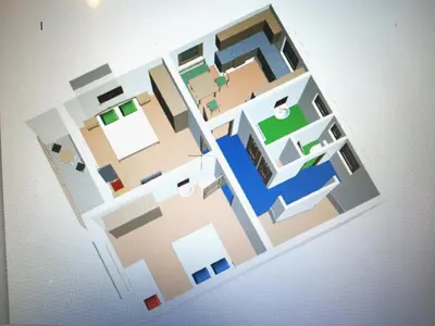 Grundriss der Unterkunft Appartement Helga