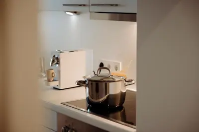 Küche/Küchenzeile in der Unterkunft Appartement Schwarz